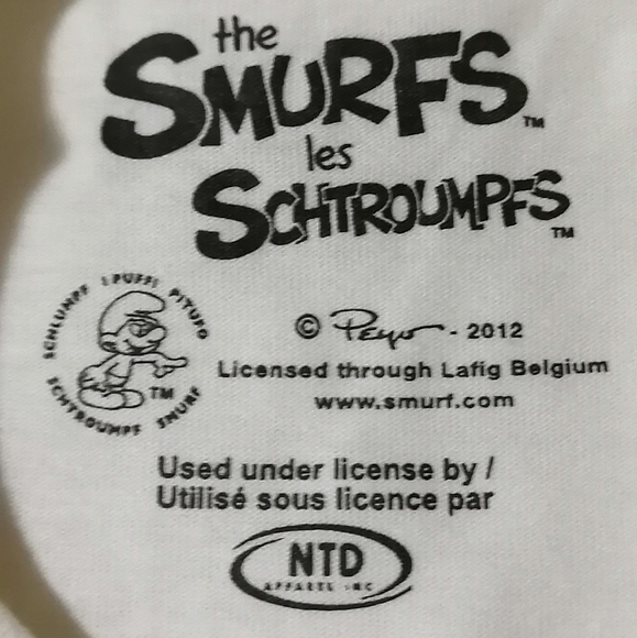 🔥SALE🔥 The Smurfs Smurfette "Voted Cutest Girl" Girl's T-shirt Tee NWT Size 2T - Picture 3 of 5